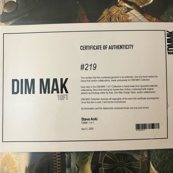 Steve Aoki x Cote Mer (Norio Sato) 1 of 1 Jacket - Picture 3 of 3